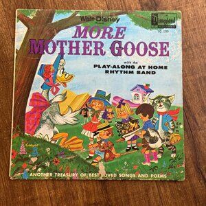 Walt Disney Presents More Mother Goose Vintage 1962 LP DQ 1225